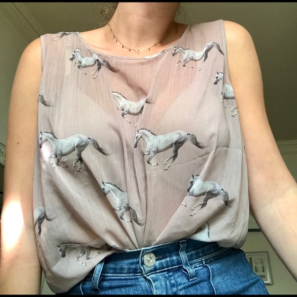 La La Land Sheer Lilac Top - Picture 2 of 6